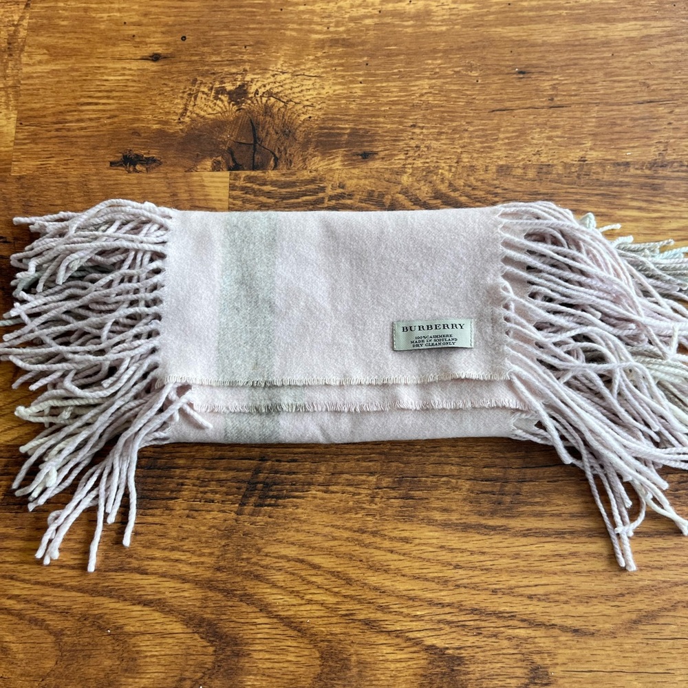 Burberry Check Cashmere Scarf